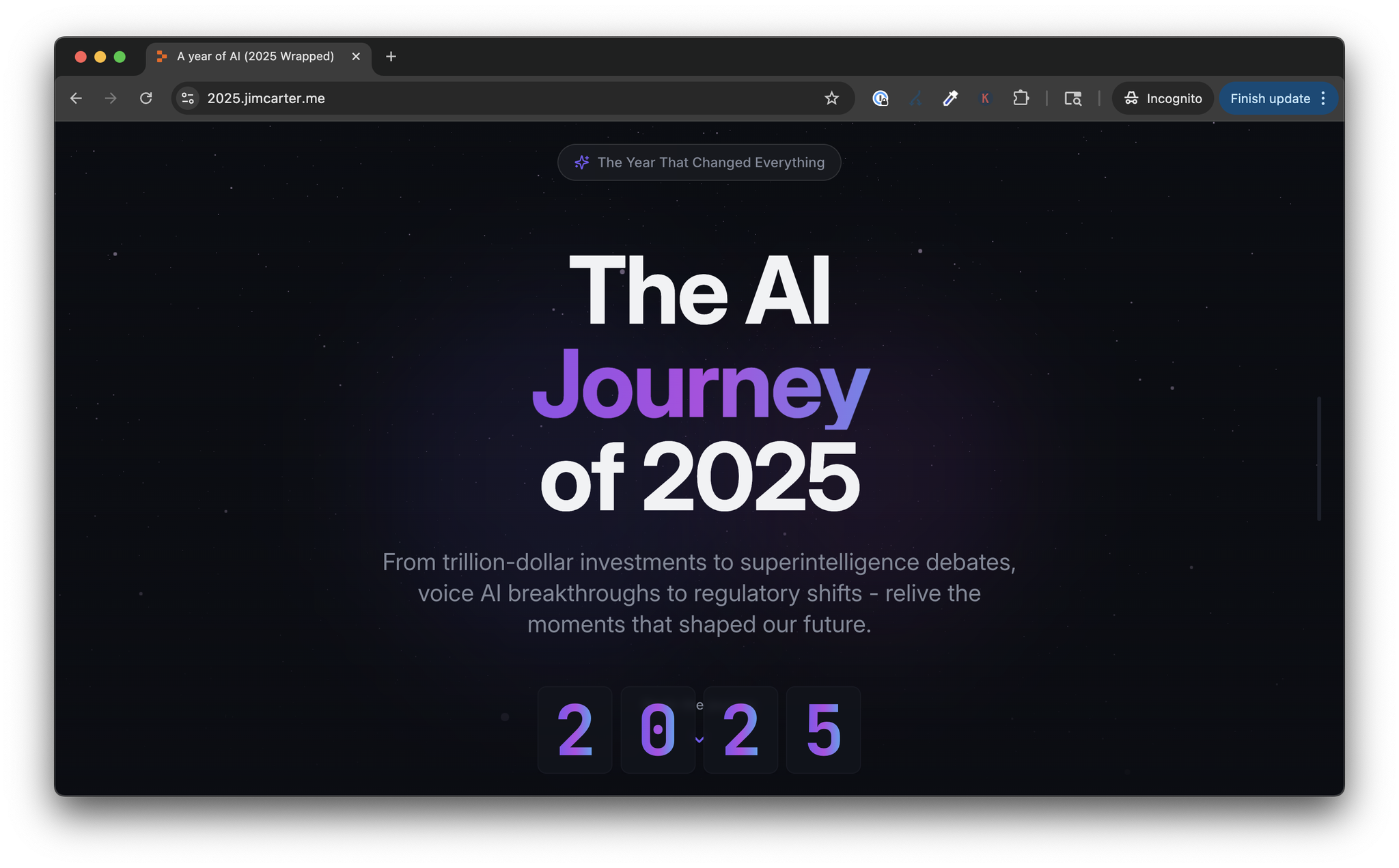 The AI Journey of 2025 Jim Carter III